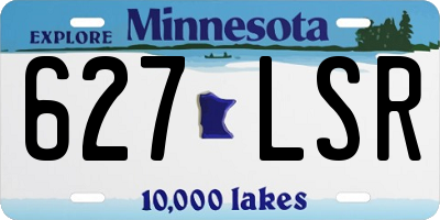 MN license plate 627LSR