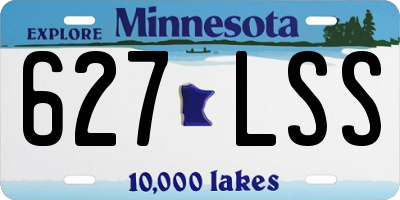MN license plate 627LSS