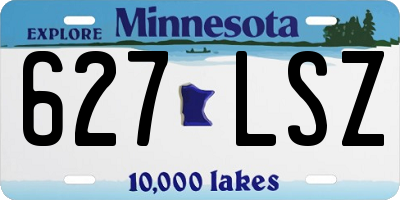 MN license plate 627LSZ