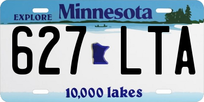 MN license plate 627LTA