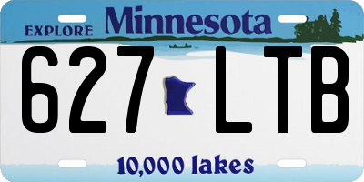 MN license plate 627LTB