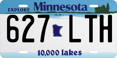 MN license plate 627LTH