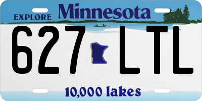 MN license plate 627LTL