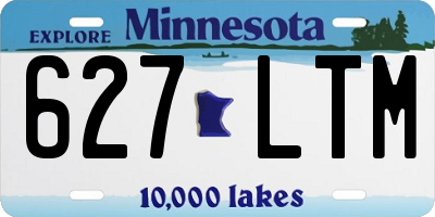 MN license plate 627LTM