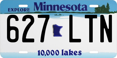 MN license plate 627LTN