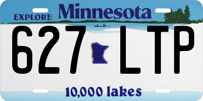 MN license plate 627LTP