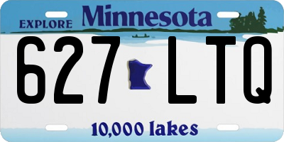 MN license plate 627LTQ