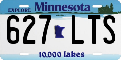 MN license plate 627LTS