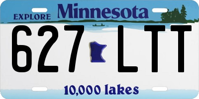 MN license plate 627LTT