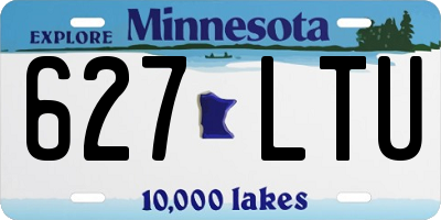 MN license plate 627LTU