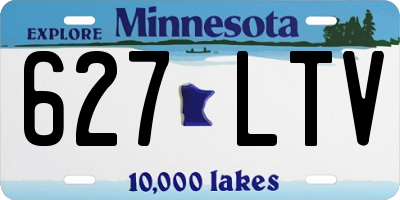 MN license plate 627LTV