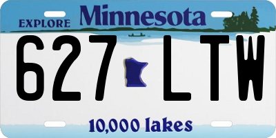 MN license plate 627LTW
