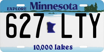 MN license plate 627LTY