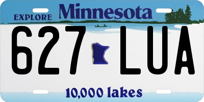 MN license plate 627LUA