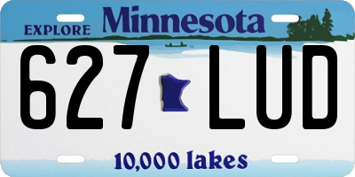 MN license plate 627LUD