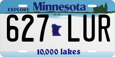 MN license plate 627LUR
