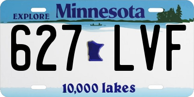MN license plate 627LVF
