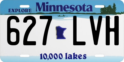 MN license plate 627LVH