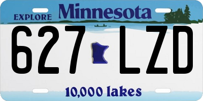 MN license plate 627LZD