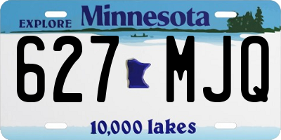 MN license plate 627MJQ