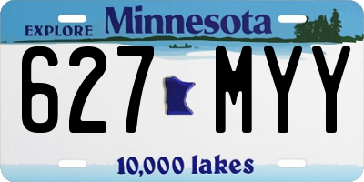 MN license plate 627MYY