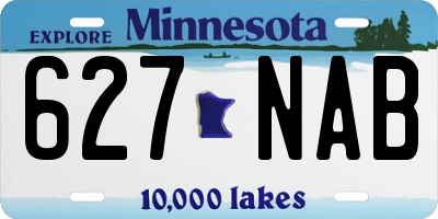 MN license plate 627NAB