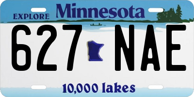 MN license plate 627NAE