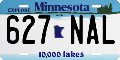 MN license plate 627NAL