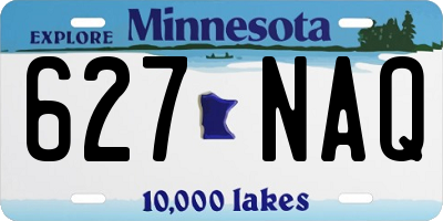 MN license plate 627NAQ