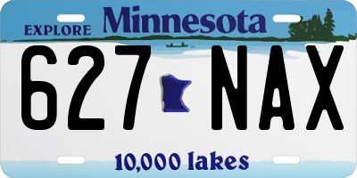 MN license plate 627NAX