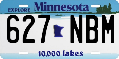 MN license plate 627NBM