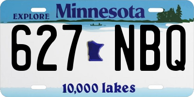 MN license plate 627NBQ