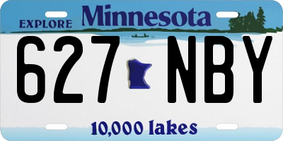 MN license plate 627NBY