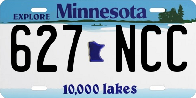 MN license plate 627NCC