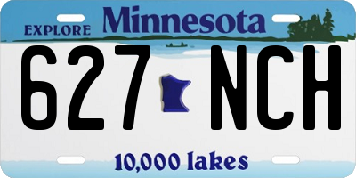 MN license plate 627NCH