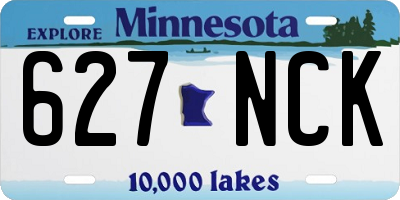 MN license plate 627NCK