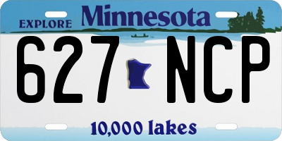 MN license plate 627NCP