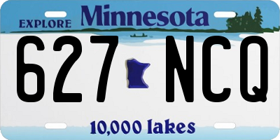 MN license plate 627NCQ