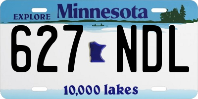 MN license plate 627NDL