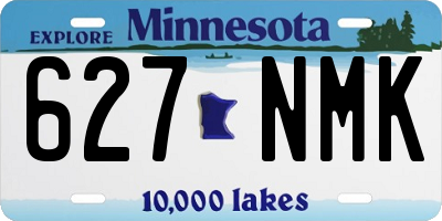 MN license plate 627NMK