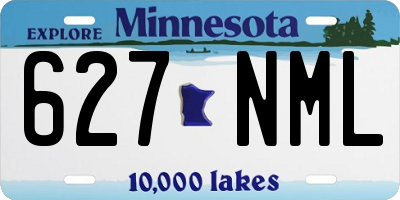 MN license plate 627NML