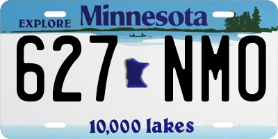 MN license plate 627NMO