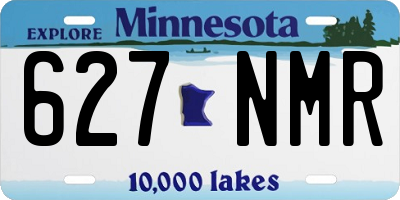 MN license plate 627NMR