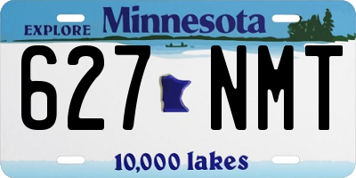 MN license plate 627NMT