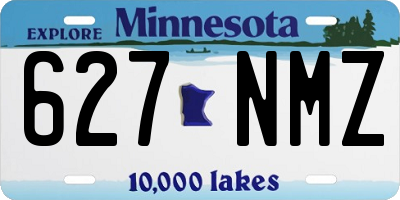 MN license plate 627NMZ
