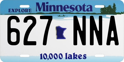 MN license plate 627NNA