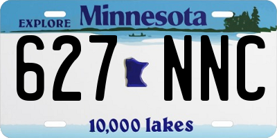 MN license plate 627NNC