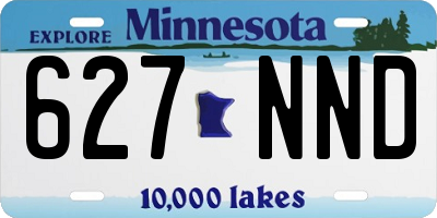 MN license plate 627NND