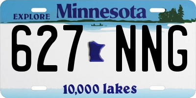 MN license plate 627NNG