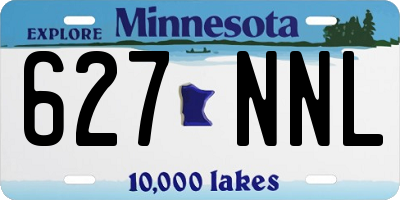 MN license plate 627NNL